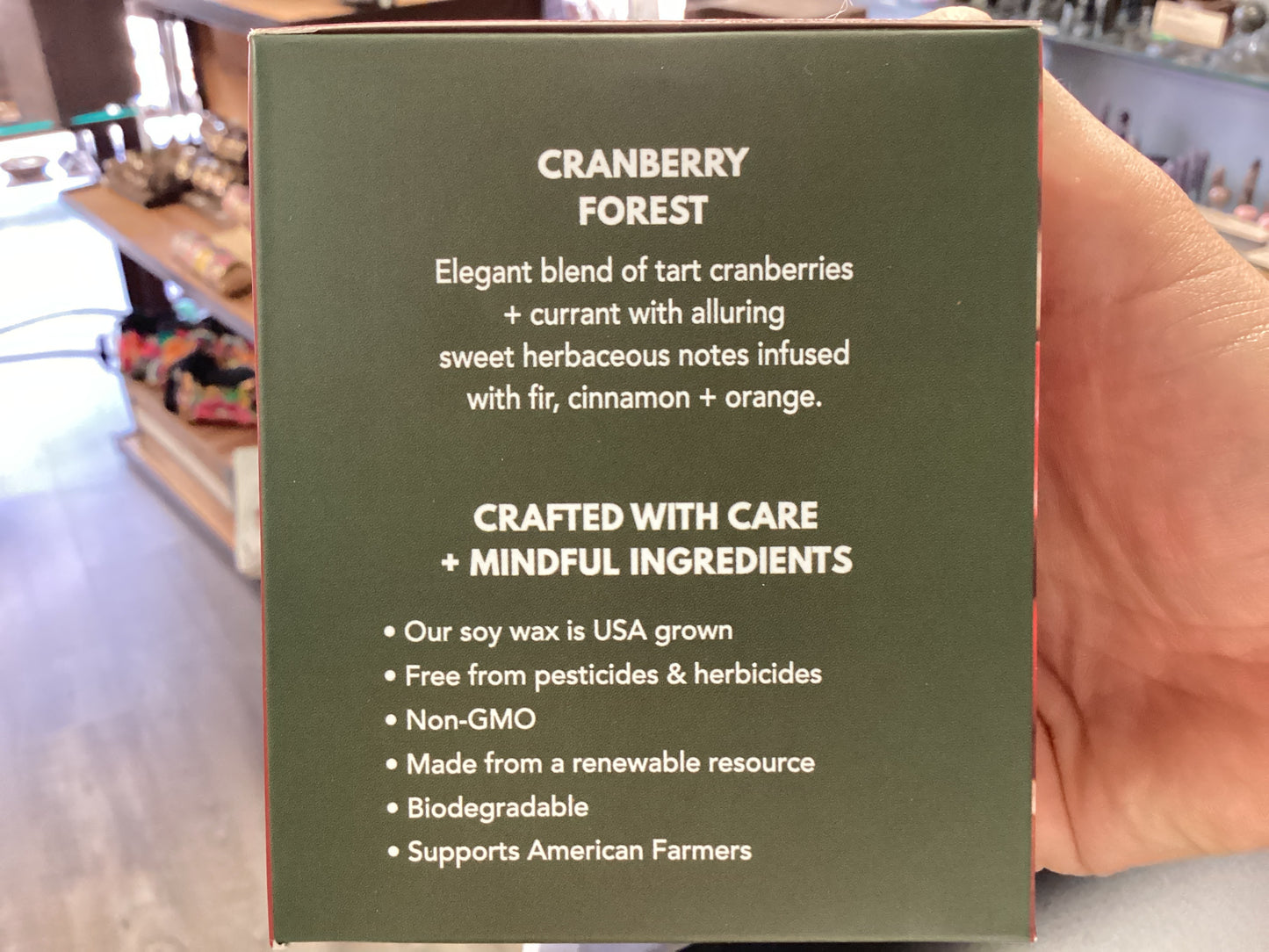 Lolablue Cranberry Forest luxury soy candle