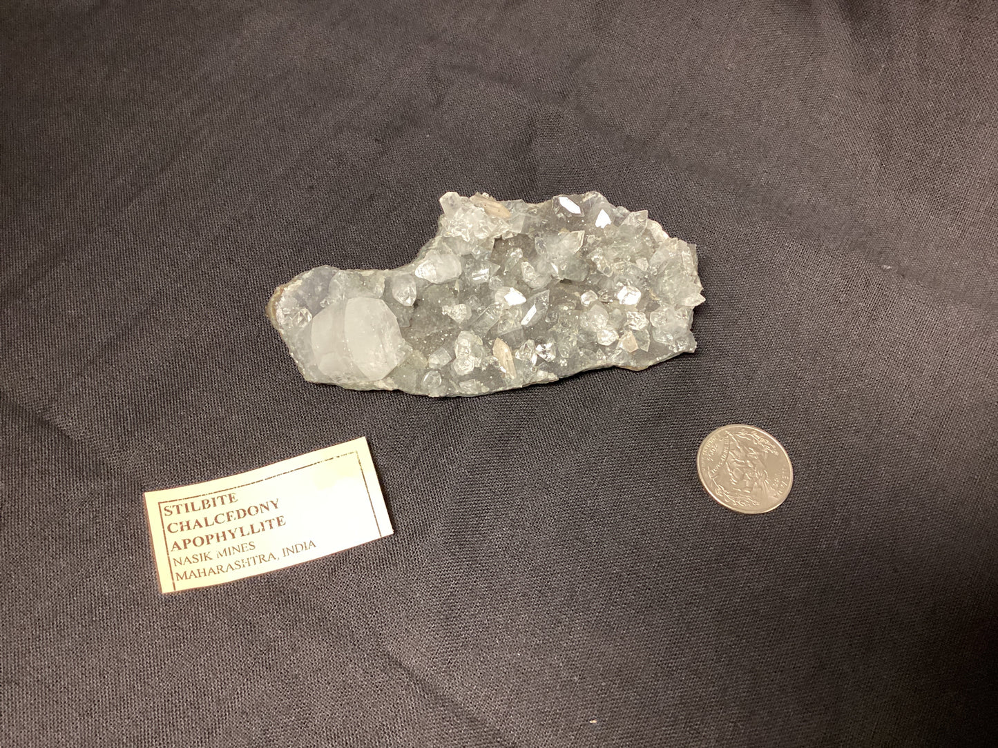 Stilbite Chalcedony Apophyllite Natural Crystal