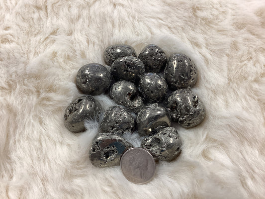 Tumbled Pyrite - Round