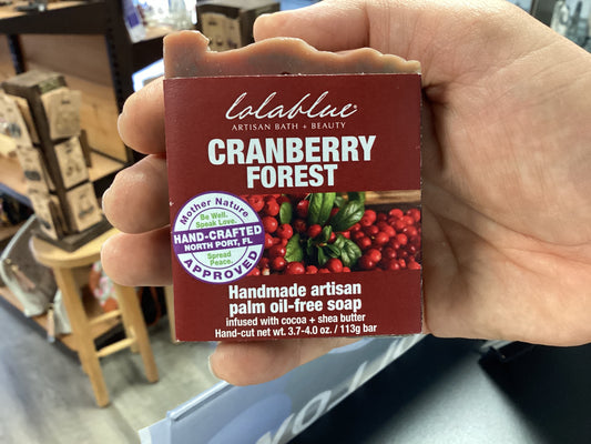 Lolablue Cranberry Forest soap
