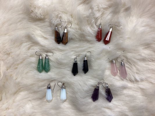 Crystal wand Earings