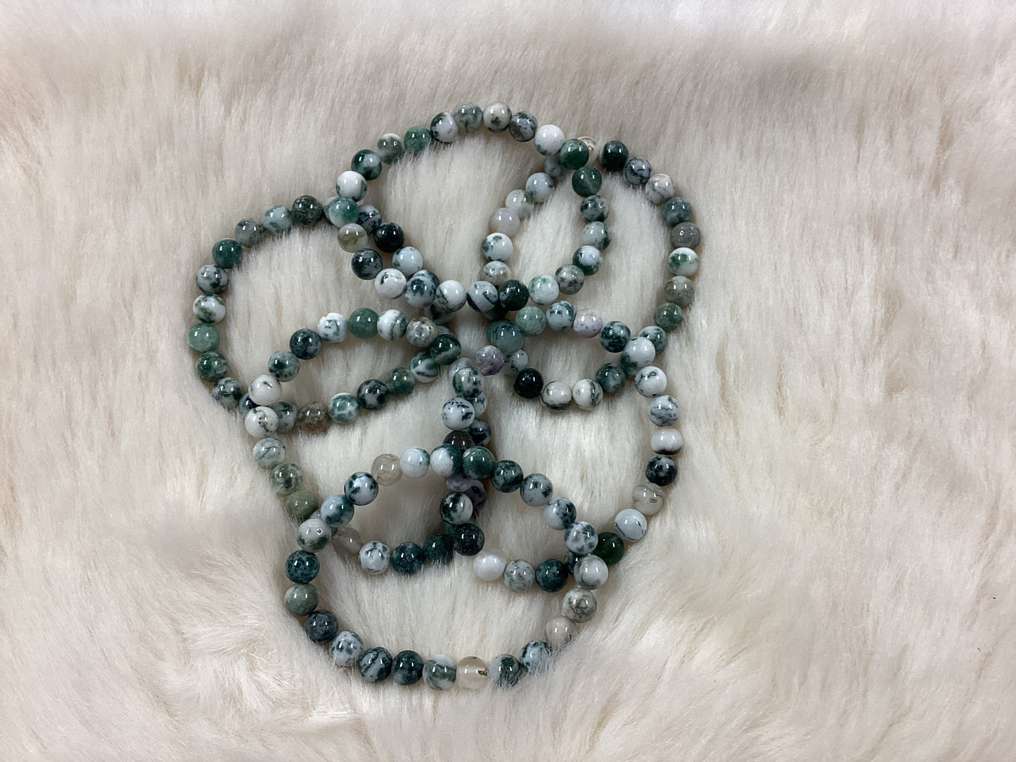 Elastic Bracelets - Tree Agate