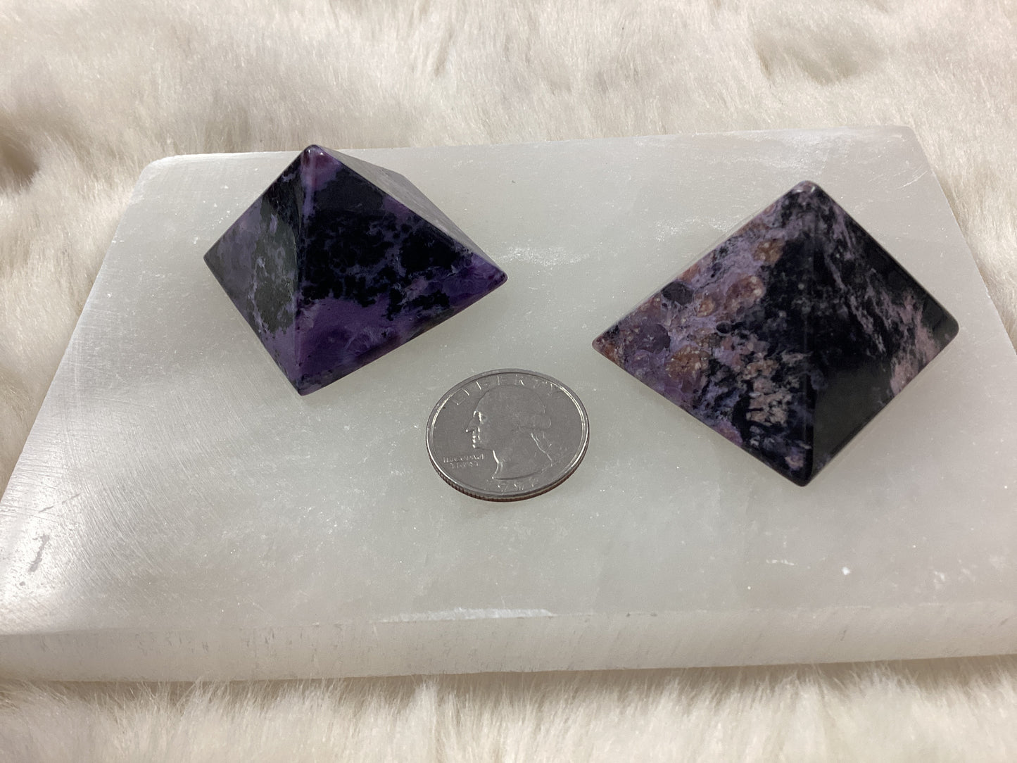 Charoite Pyramids - Large