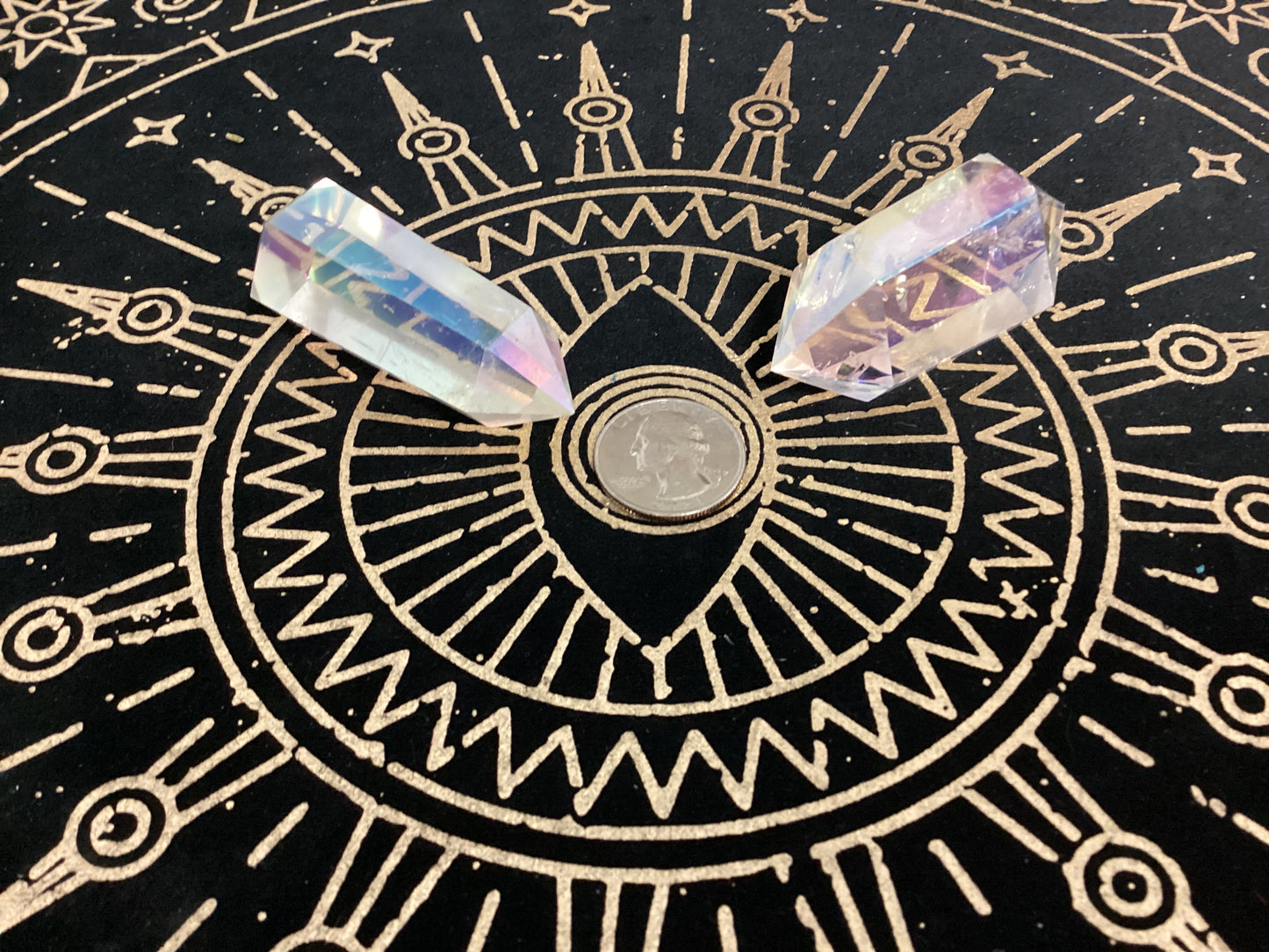 Angel Aura Clear Quartz Double Terminated Point - Large