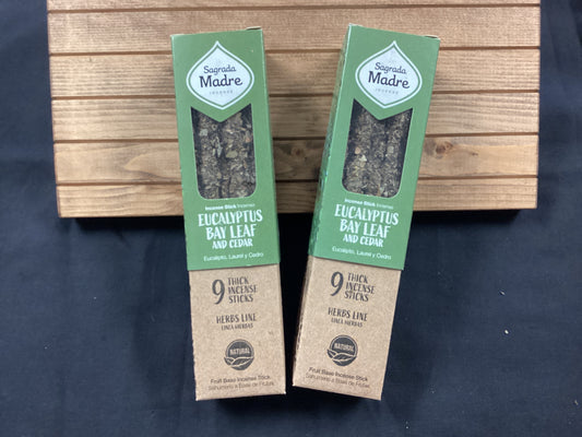 Flower & Herbs Incense- eucalyptus, bay leaf, and cedar