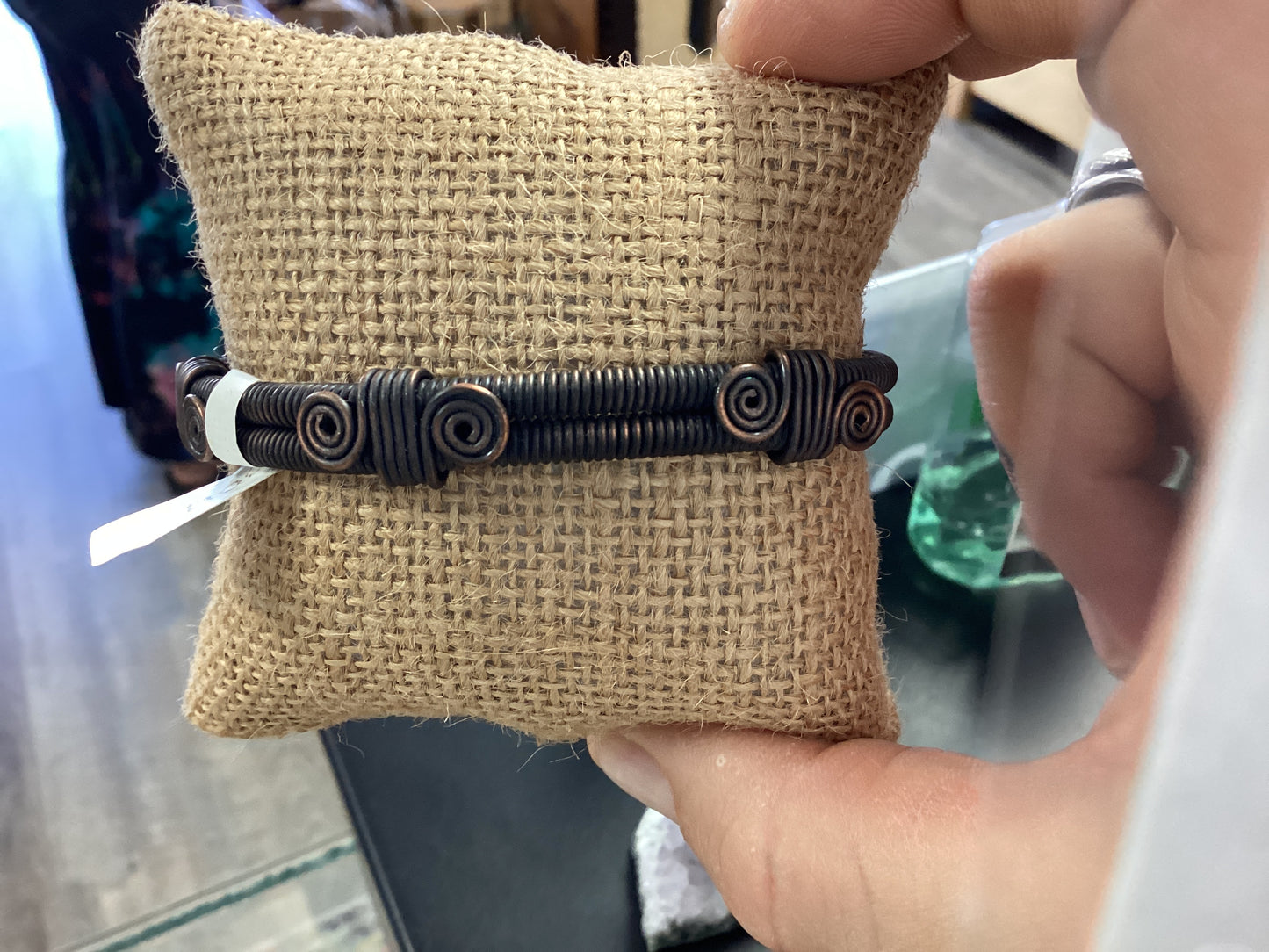 Copper brass bracelet