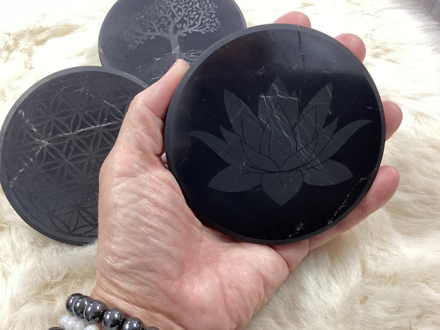 Shungite Engraved Charging Plate