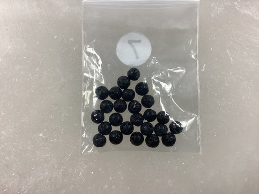 Lava Round Cut (4mm) for Jewelry Making