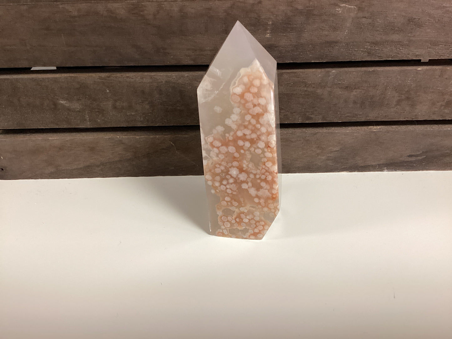 Flower Agate Obelisk Tower - Large