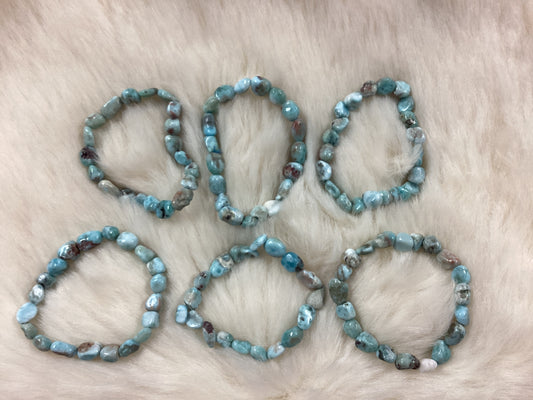 Elastic Bracelets - Larimar