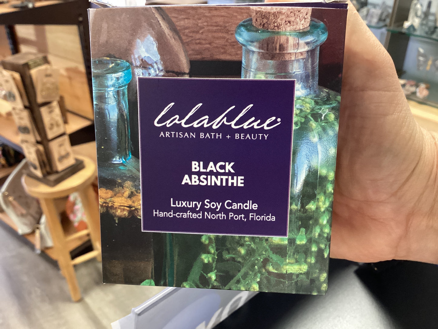 Lolablue Black Absinthe luxury soy candle