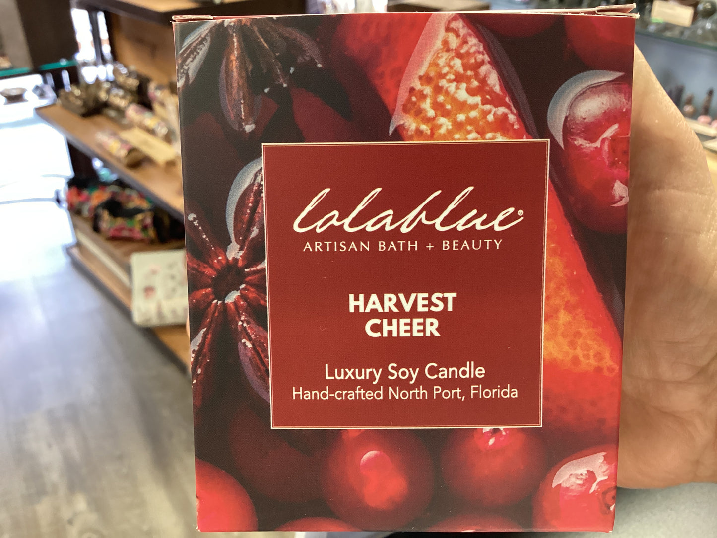 Lolablue Harvest Cheer luxury soy candle