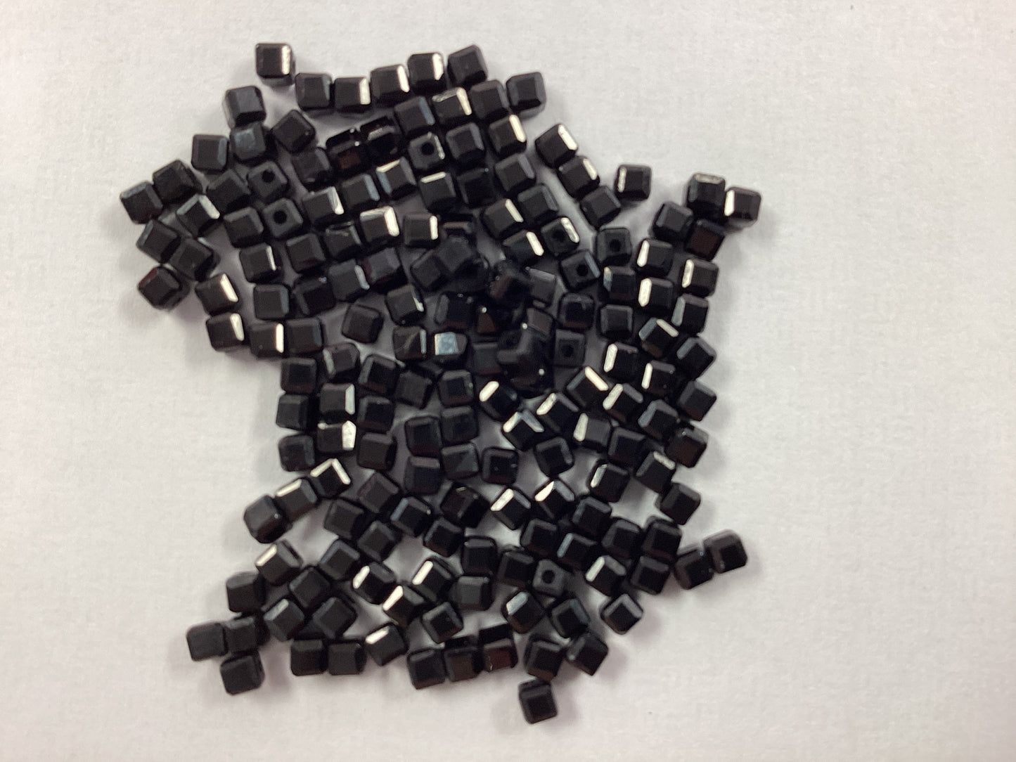 Black Spinel Cube Beads for Jewelry Making