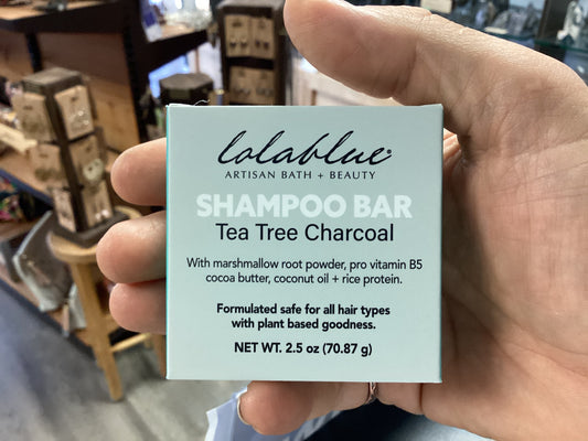 Lolablue shampoo bar Tea Tree Charcoal