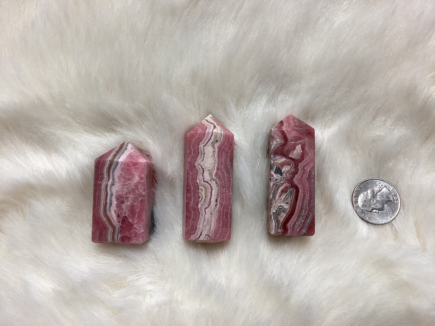 Rhodochrosite Obelisk Point-medium