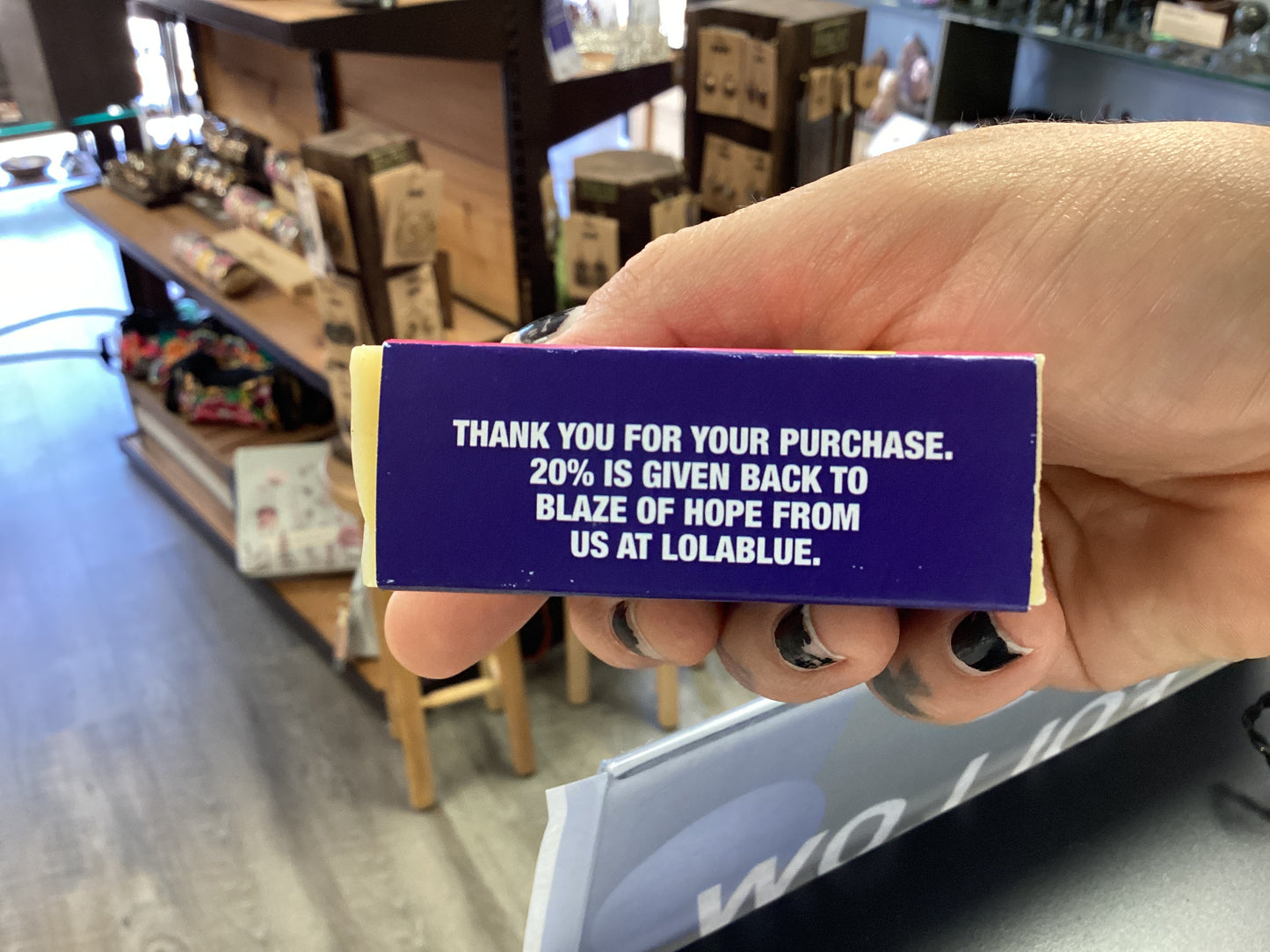 Lolablue Blaze of Hope Lemongrass Mint bar soap