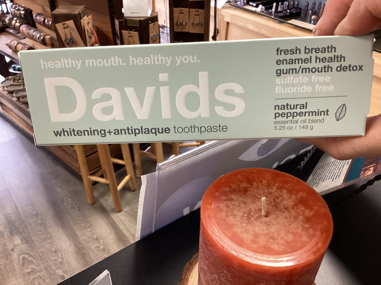 David’s Whitening + Antiplaque Toothpaste natural peppermint