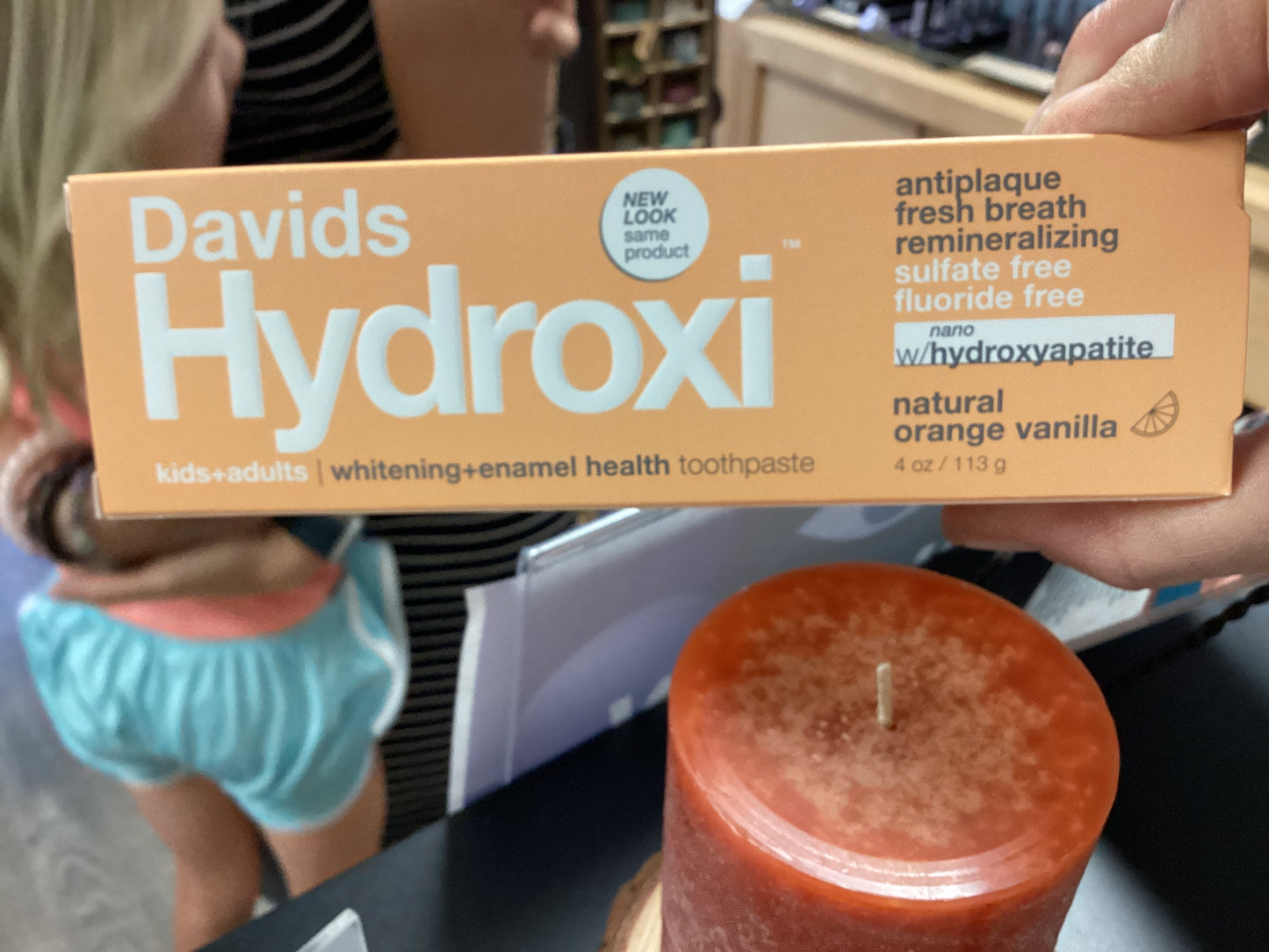 David’s Hydroxi kids+adults whitening +enamel health natural orange vanilla