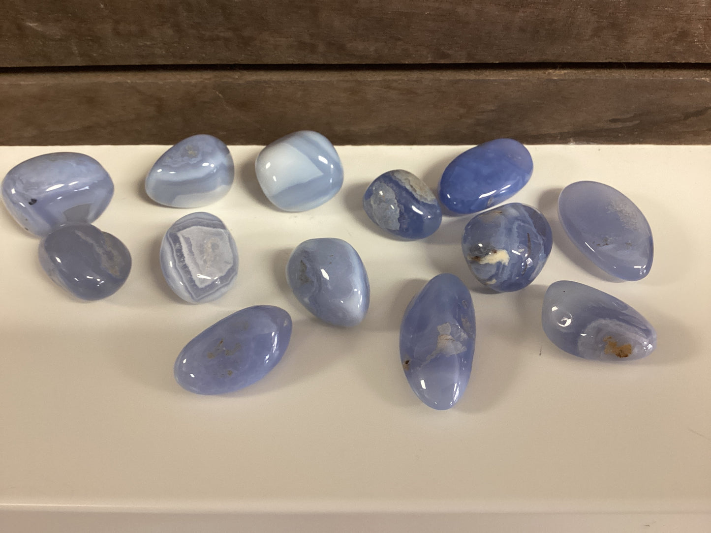 Tumbled Blue Chalcedony - Medium