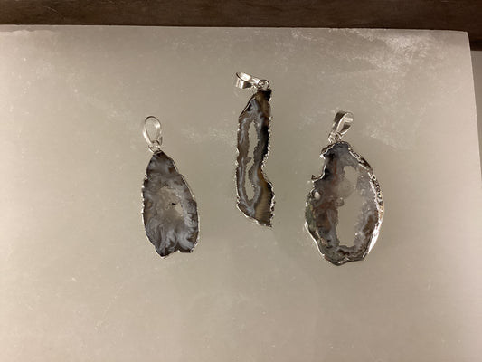 Druzy Agate Pendant - Small