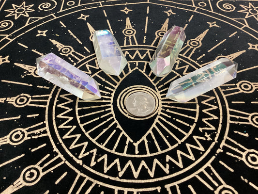 Angel Aura Clear Quartz Double Terminated Point - Medium