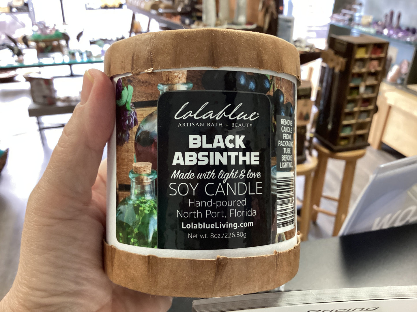 Lolablue Soy Candle - Black Absinthe