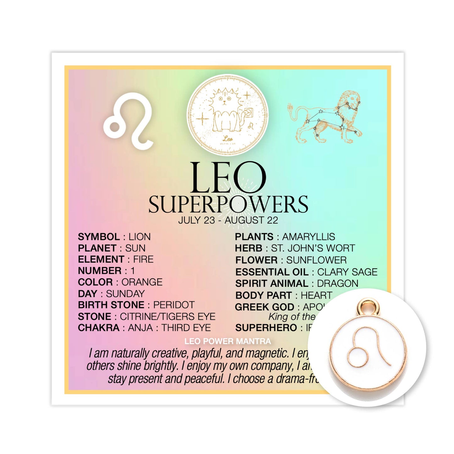 Superpowers Charm - Leo