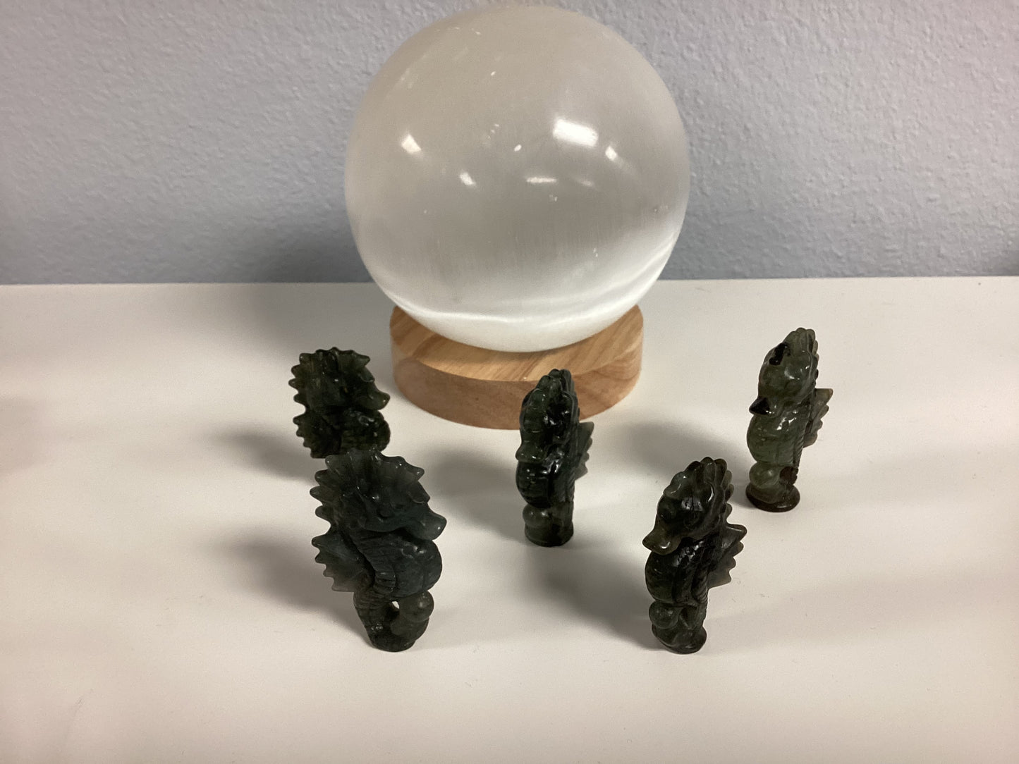 Natural Labradorite Seahorses