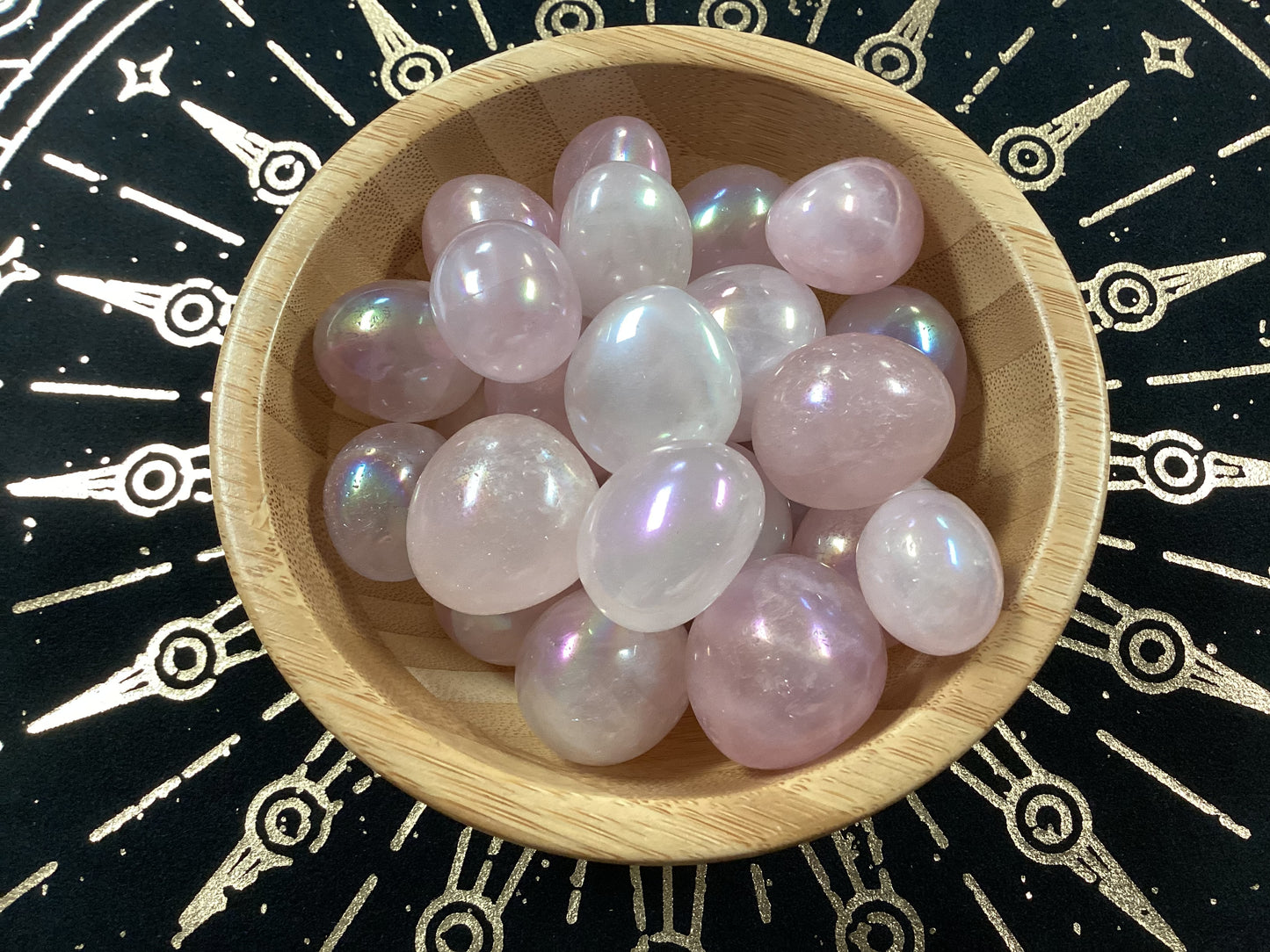 Tumbled Angel Aura Rose Quartz