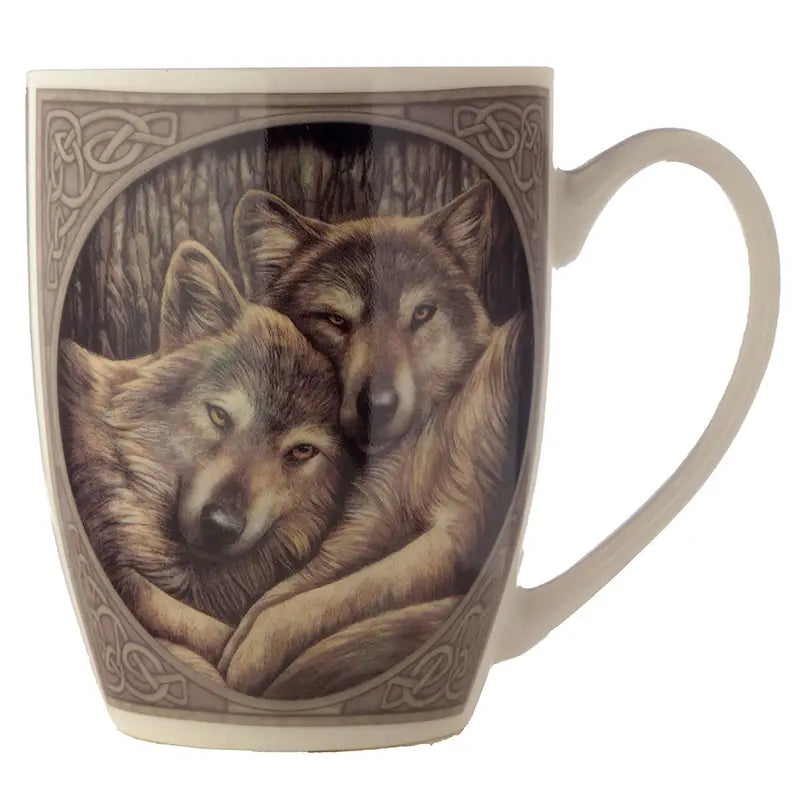 Lisa Parker Loyal Companions Wolf Porcelain Mug