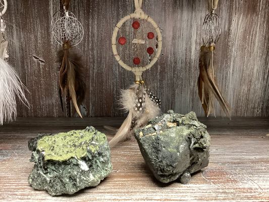 Magnetite Epidote Natural Crystal