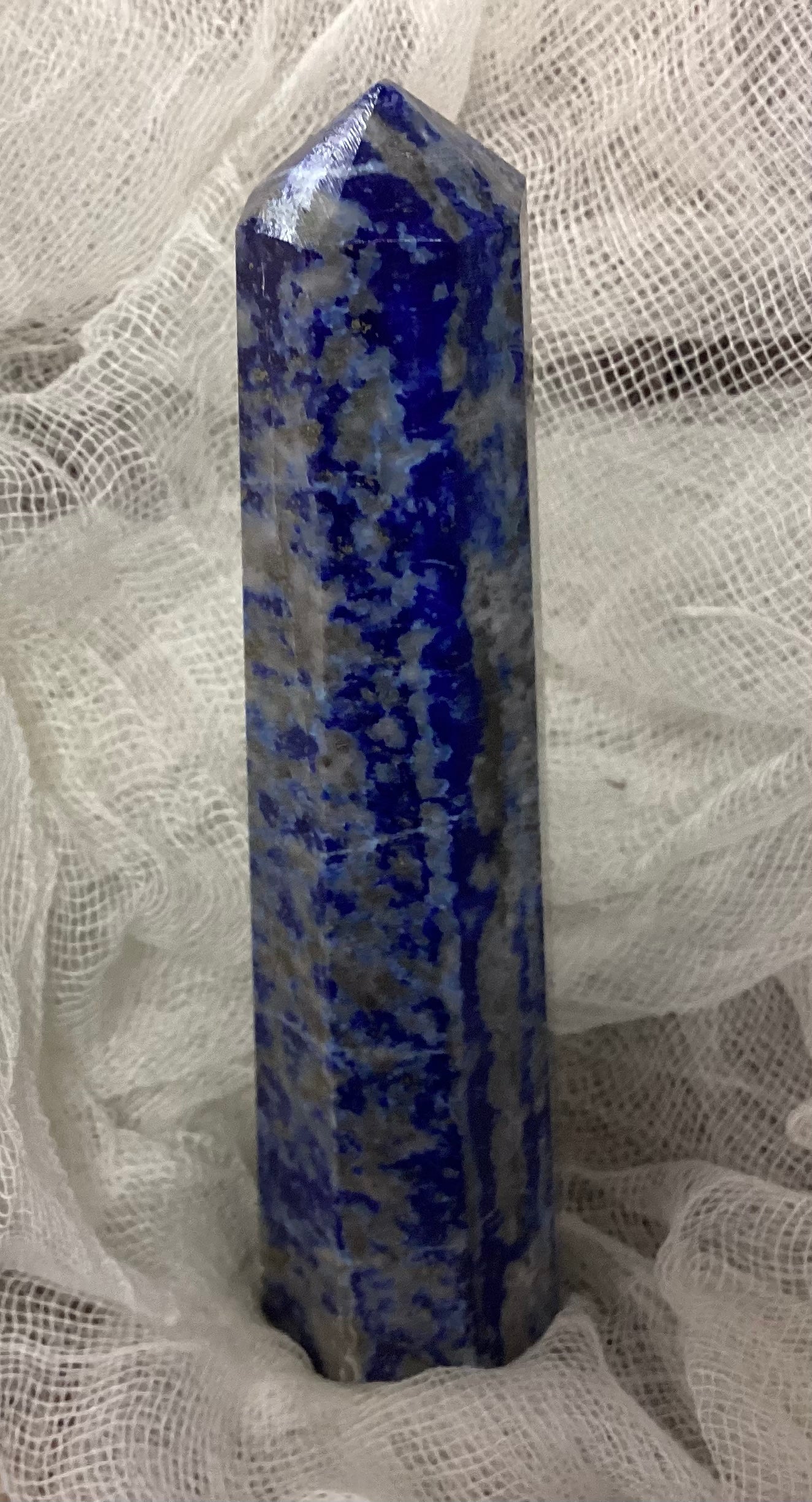 Lapis Lazuli Faceted Point
