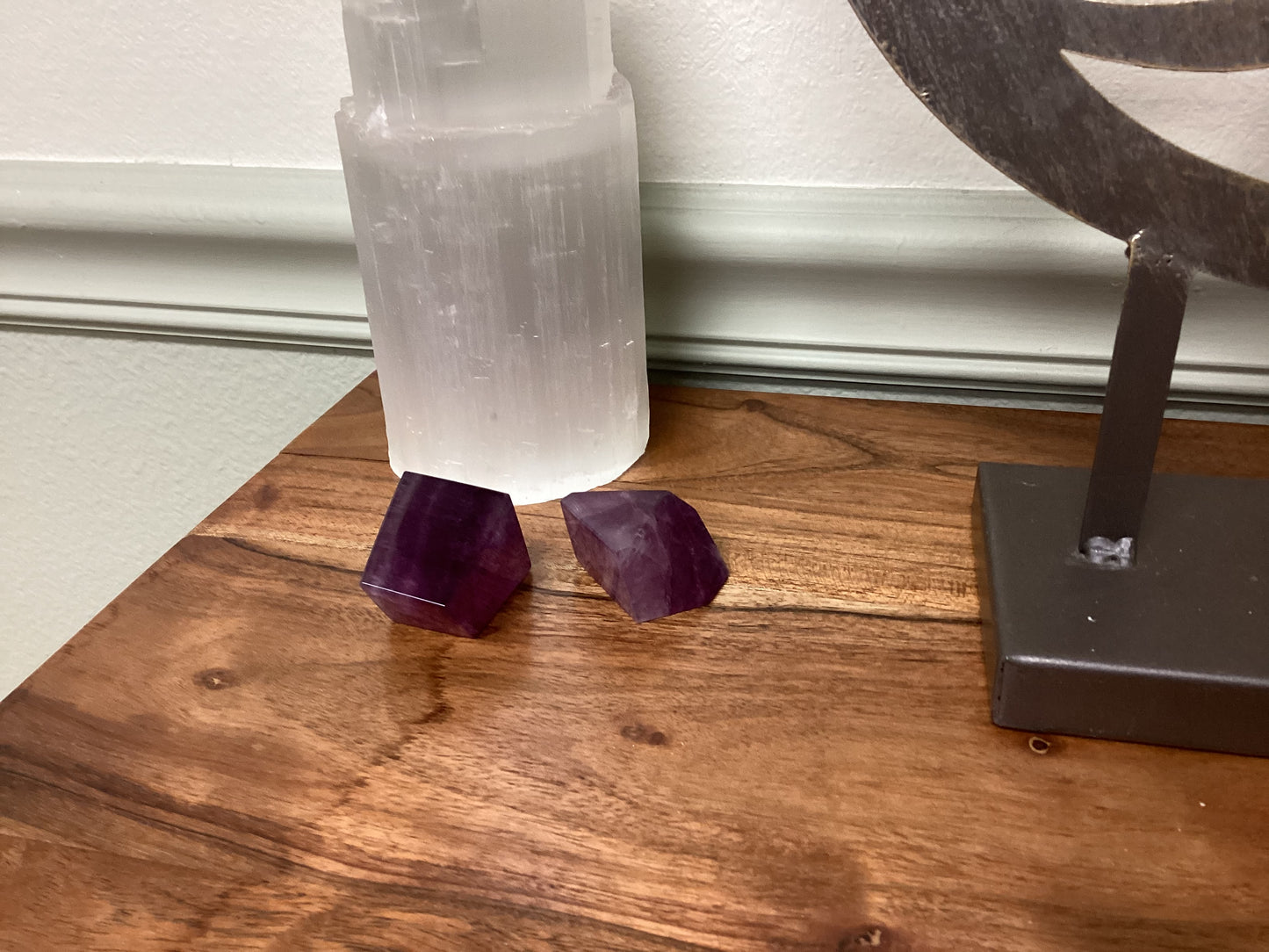 Purple Fluorite Polished Freeform Crystals