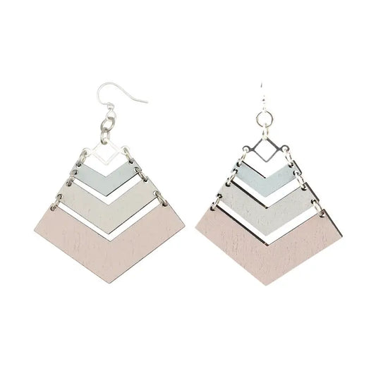 Pastel Chevron Earrings