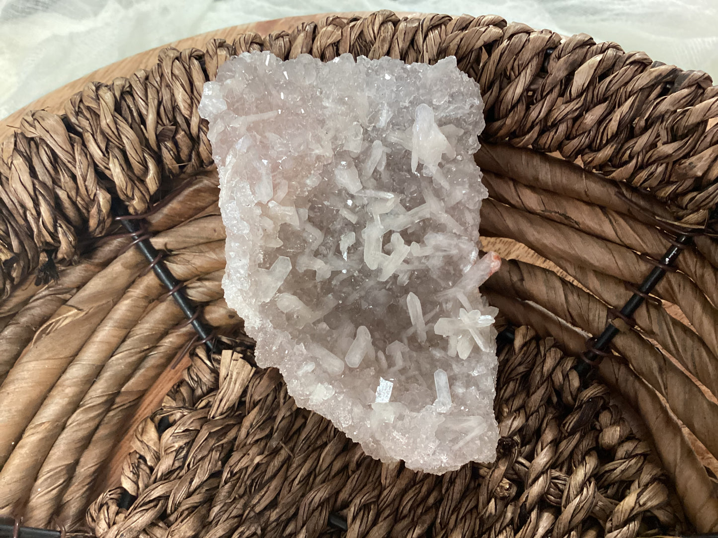 Red & Pink Apophyllite Natural Crystal