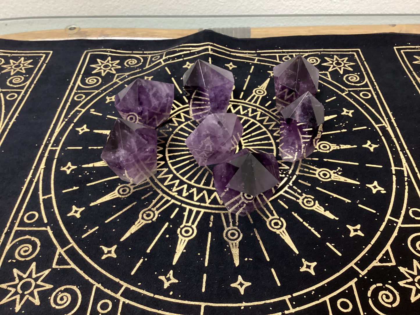 Natural Amethyst Tower Obelisk Point Crystals