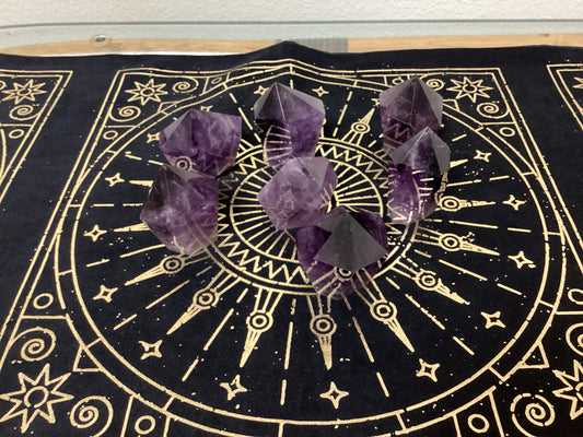 Natural Amethyst Tower Obelisk Point Crystals