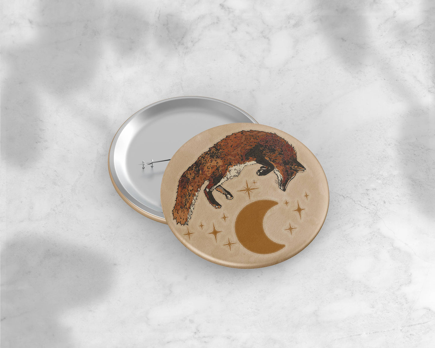 Celestial Fox Button