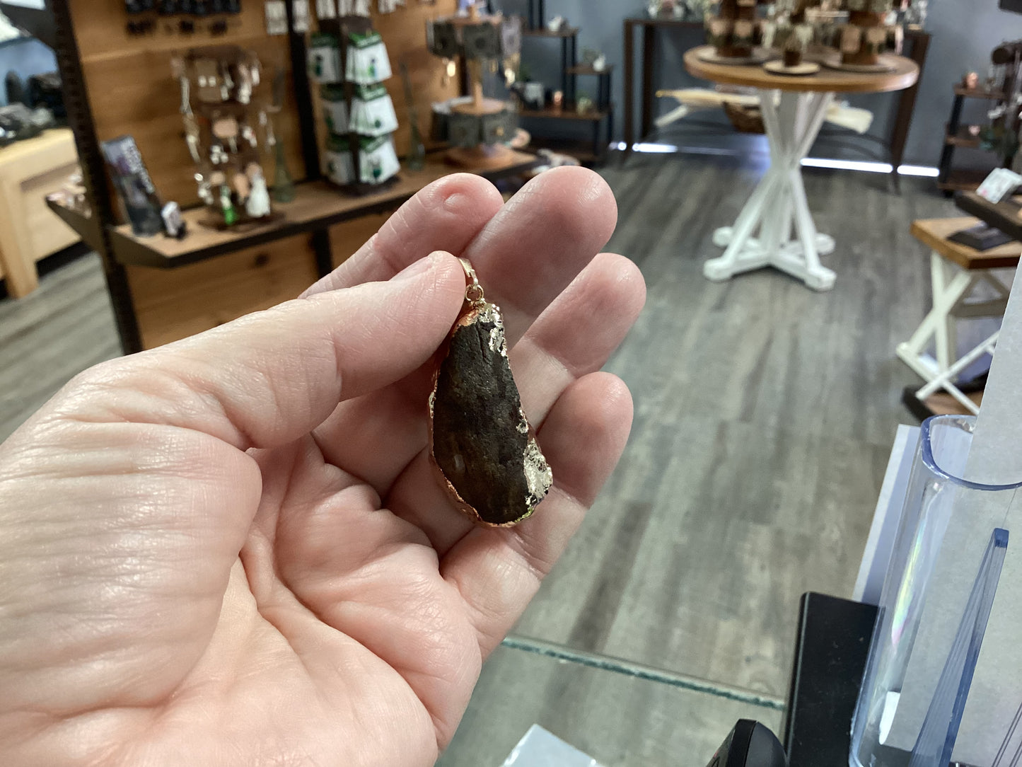 Geode Pendant with Point