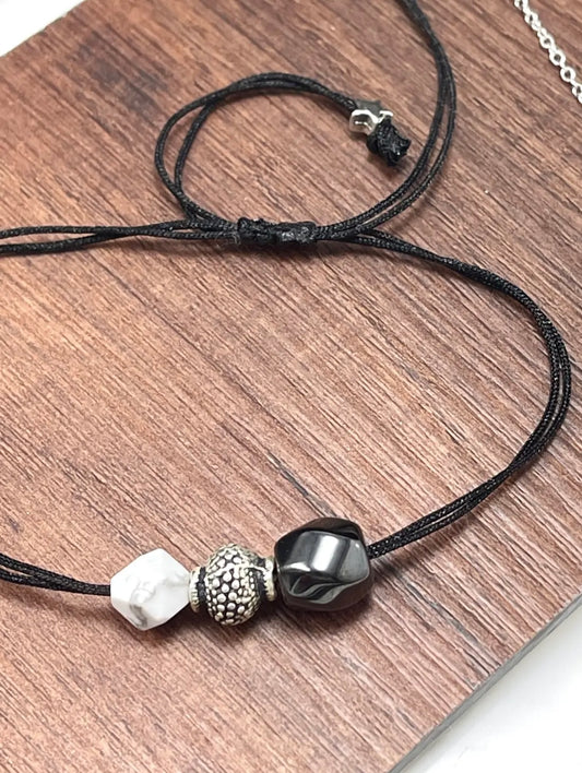 Intent Gems - Magnetic Hematite & Howlite Bracelet