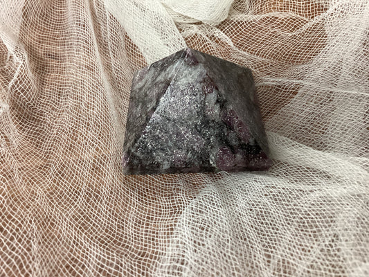 Pink Garnet Pyramid