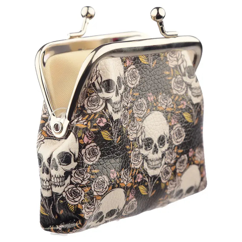 Skulls and Roses Tic Tac Purse