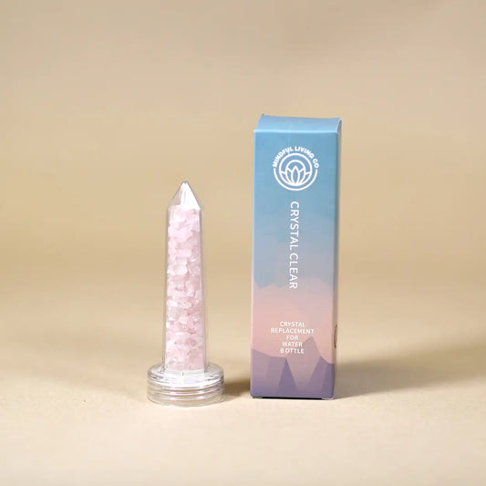 Crystal Clear Column Insert Refill - Rose Quartz