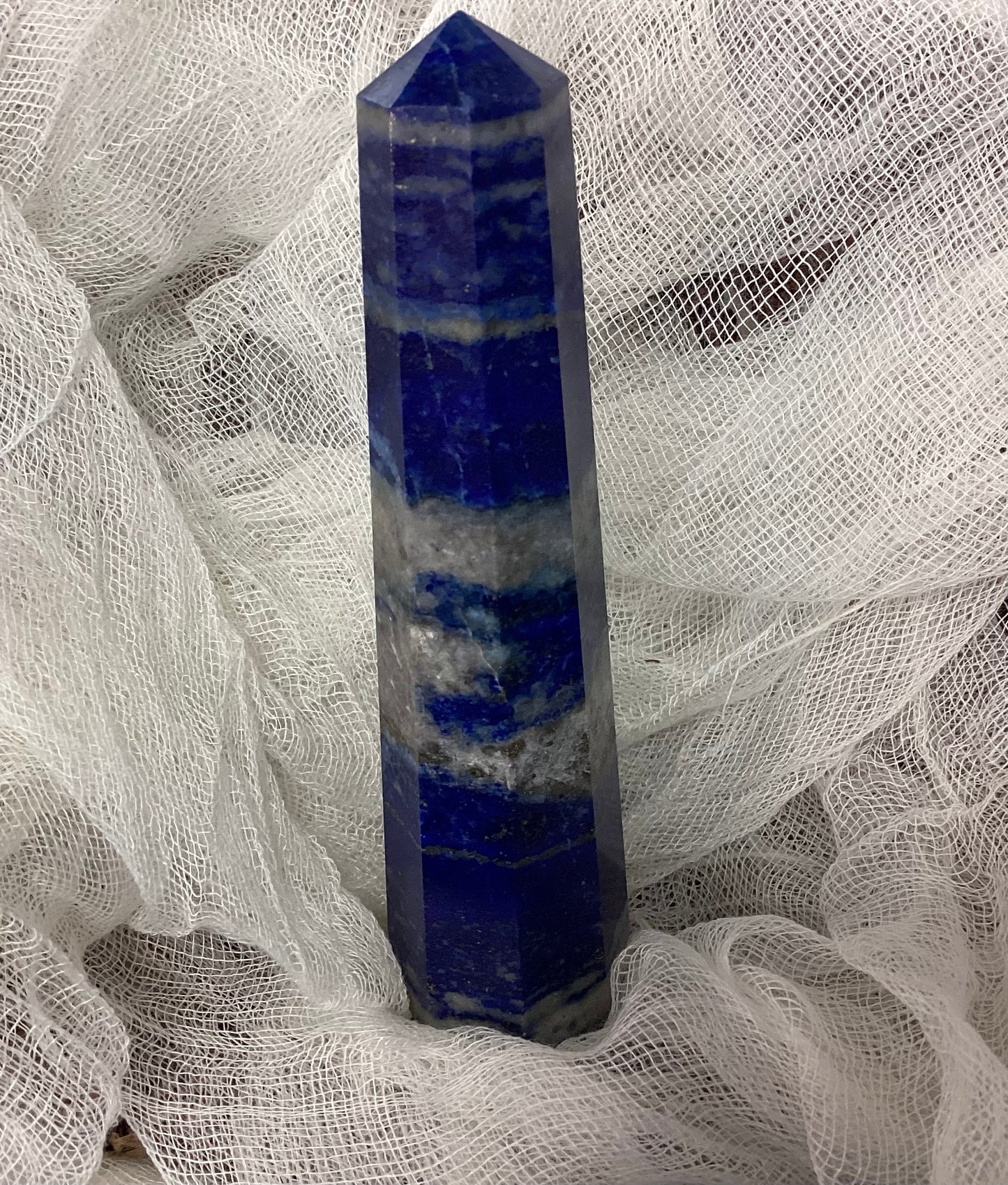 Lapis Lazuli Faceted Point