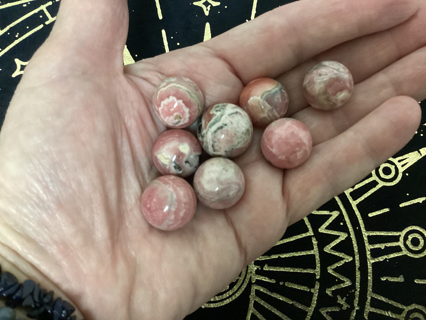 Rhodochrosite Sphere Crystal Balls - Small