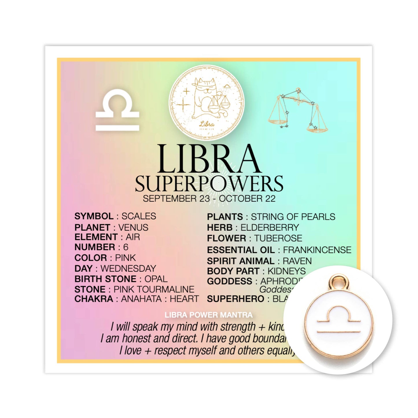 Superpowers Charms - Libra