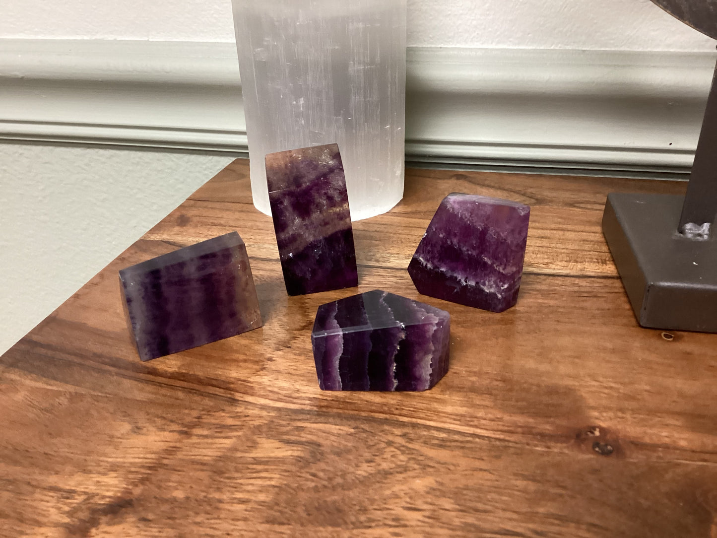 Purple Fluorite Polished Freeform Crystals