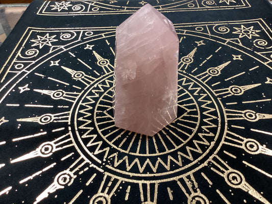 Rose Quartz Tower Faceted - Extra Large