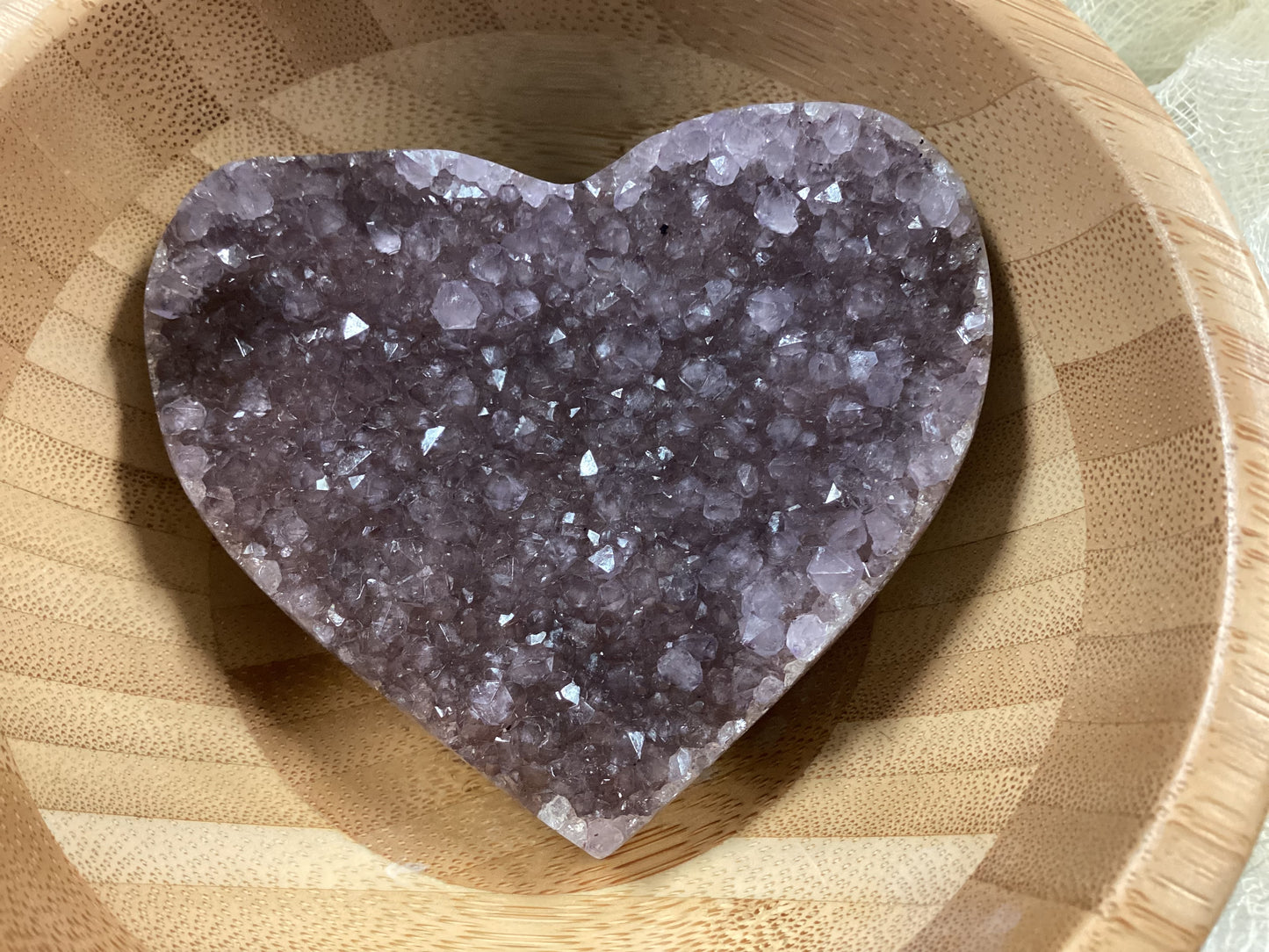 Amethyst Druzy Heart