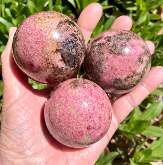 Rhodonite Sphere